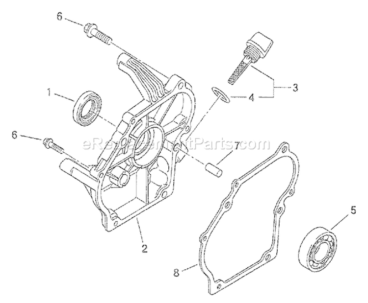 Page D Diagram and Parts List for 1532-1  Briggs and Stratton Generator